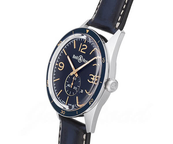 ベル＆ロス BELL&ROSS ヴィンテージ BR123 アエロナバル BRV123-BLU-ST/SCA 時計 [メンズ]