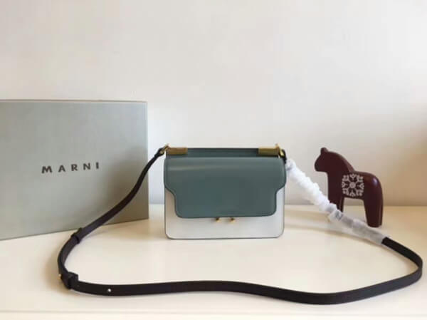 18-19AW マルニスーパーコピー MARNI M487 SAFFIANO TRUNK SHOULDER BAG SBMP0003U1LV520Z134O