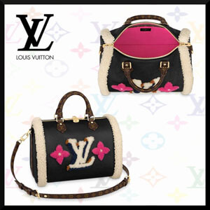 争奪戦☆レア 20FW★LV★Speedy 30 Teddy★2WAY もこもこ M56966