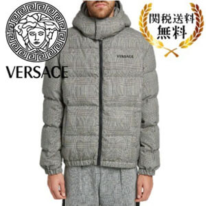 【VIP価格完売必須】 VERSACE ヴェルサーチ チェック ダウンジャケット