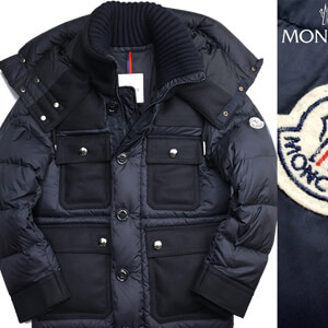 MONCLER モンクレール ウール切替ダウンジャケットRILLIEUX