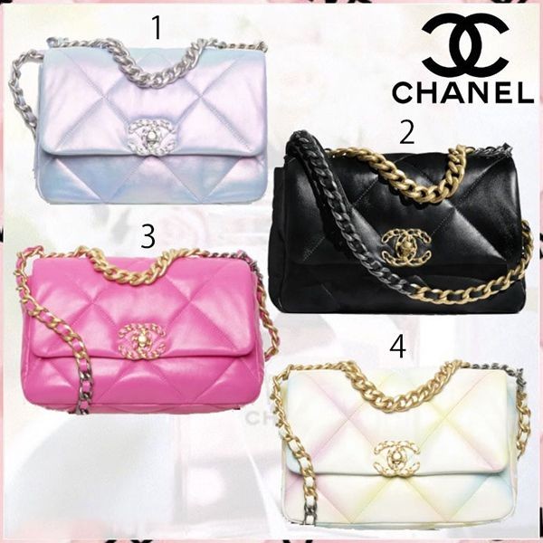 シンプルで可愛い♡シャネル☆マトラッセ CHANEL19 ハンドバッグ 偽物♪9色