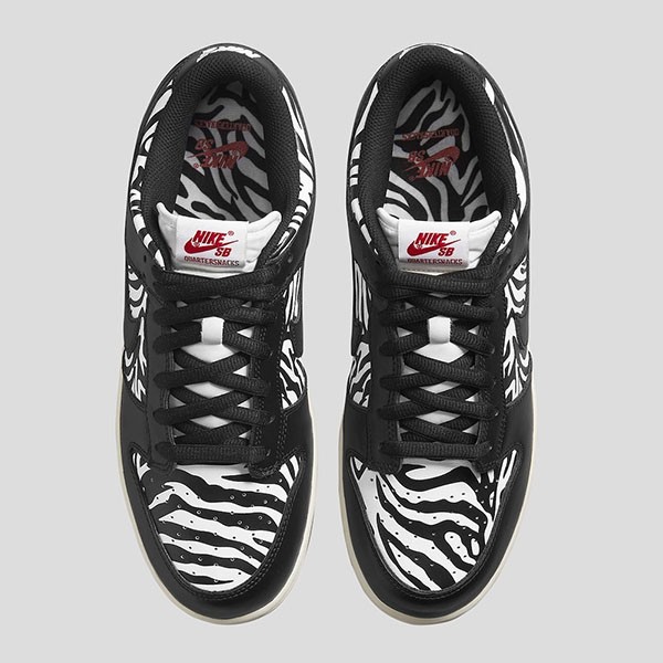 大特価★ナイキ×QUARTERSNACKS ダンク コピー SB DUNK LOW "ZEBRA CAKE DM3510-001