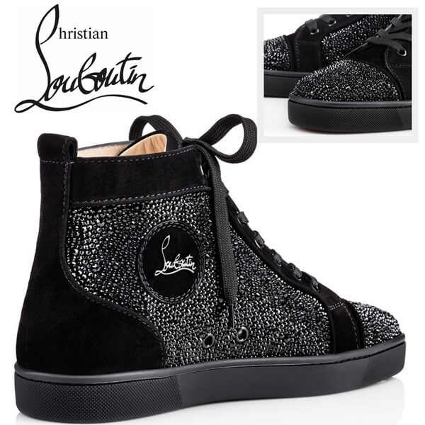 素晴らしい  Christian Louboutin ルブタンスーパーコピー スワロフスキー☆ルブタン　 Strass　スニーカー