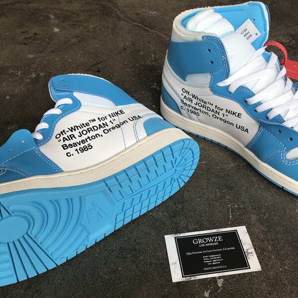 人気話題コラボ【ナイキ 偽物】OFF-WHITE x Air Jordan 1 Powder Blue