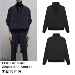 【日本未入荷】FEAR OF GOD Zegna シルク アノラック ブラック コピー