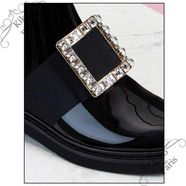 ♪Roger Vivier♪ Viv Rangers Strass Buckle チェルシーブーツRVW54825210D1PB999