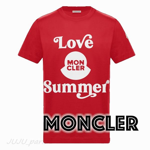 モンクレール★2021SS★Love Summerロゴ半袖Tシャツ偽物★2色