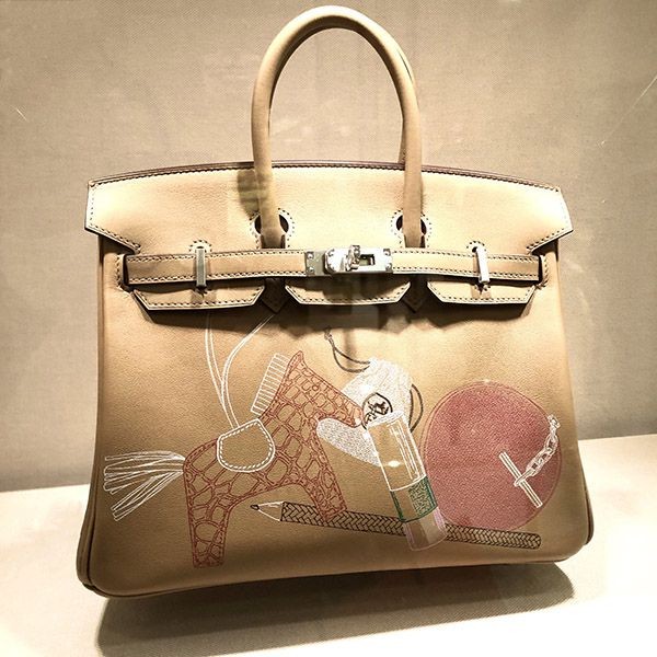 2022 エルメス バーキン コピー【SAC Birkin 25"IN and OUT"】BISCUIT/Veau Swift