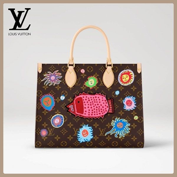 完売必至！LV x YK コラボ★【ルイヴィトン】オンザゴー 偽物 バッグ M46429